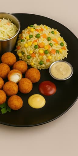 Meniu chifteluțe de pui cu cașcaval + băutură